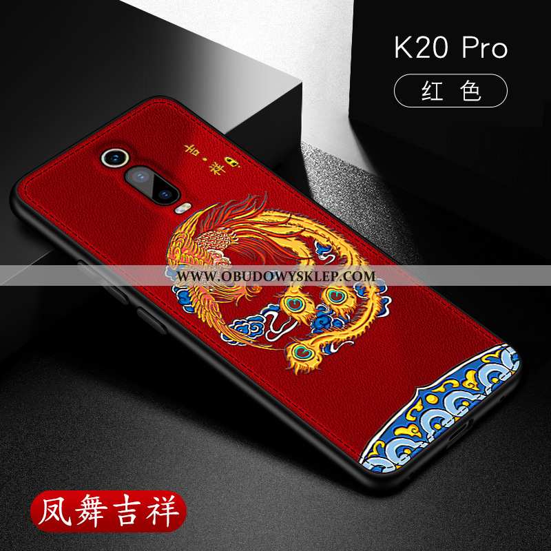 Etui Xiaomi Mi 9t Pro Trendy Skóra, Futerał Xiaomi Mi 9t Pro Super Czerwony Czerwona