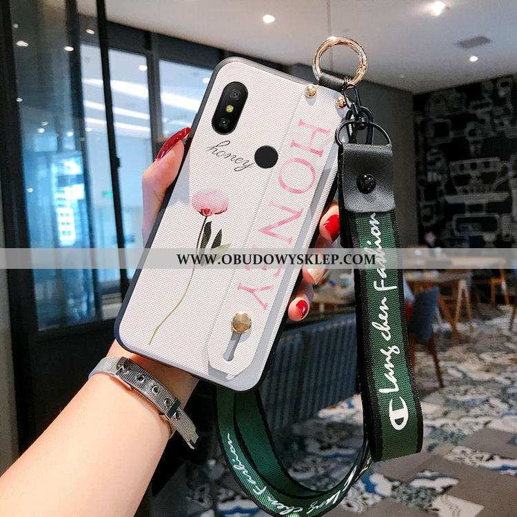 Etui Xiaomi Mi A2 Lite Trendy Telefon Komórkowy, Futerał Xiaomi Mi A2 Lite Miękki Proste Biała