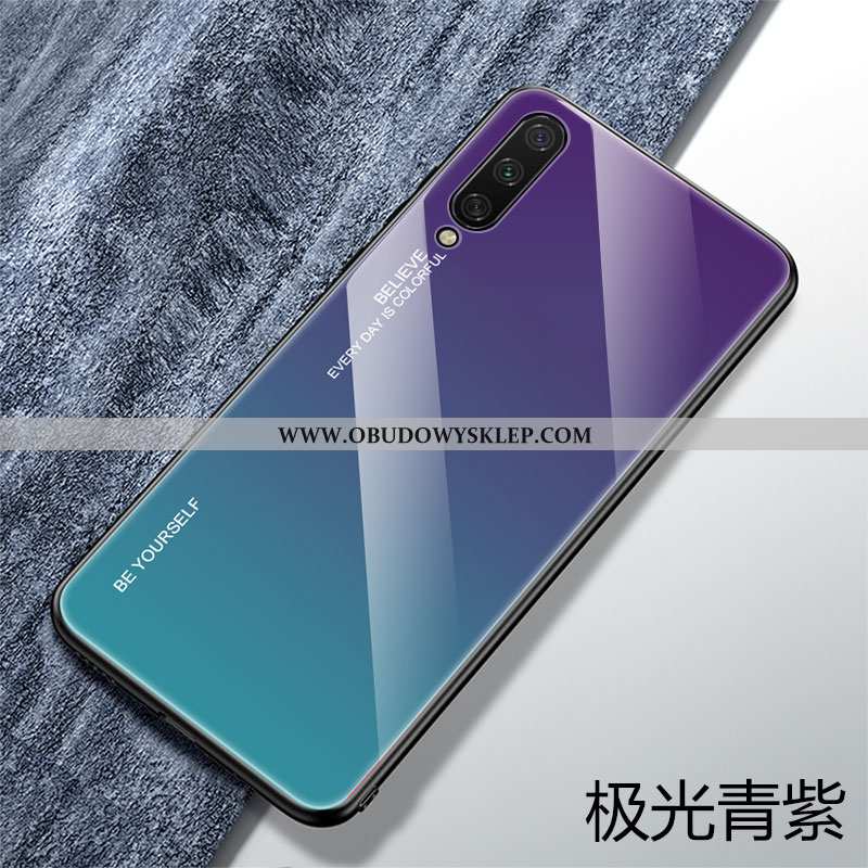 Etui Xiaomi Mi A3 Szkło Purpurowy Miękki, Futerał Xiaomi Mi A3 Osobowość Ochraniacz Fioletowy