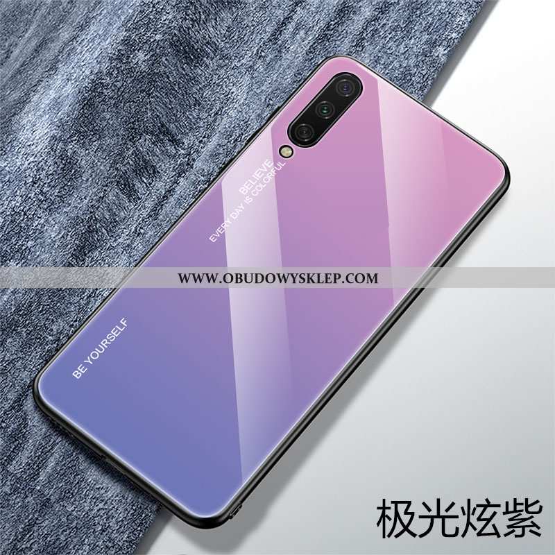 Etui Xiaomi Mi A3 Szkło Purpurowy Miękki, Futerał Xiaomi Mi A3 Osobowość Ochraniacz Fioletowy