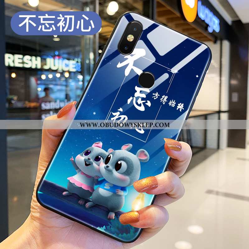 Etui Xiaomi Mi Mix 2s Kreatywne Trendy Rat, Futerał Xiaomi Mi Mix 2s Kreskówka Czerwony Netto Niebie