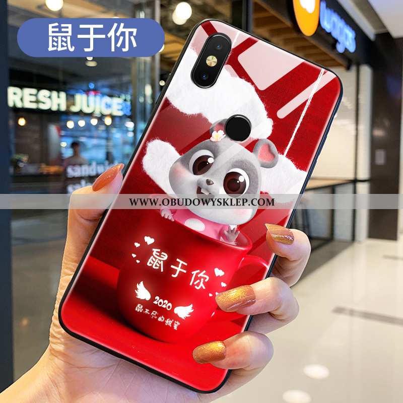 Etui Xiaomi Mi Mix 2s Kreatywne Trendy Rat, Futerał Xiaomi Mi Mix 2s Kreskówka Czerwony Netto Niebie