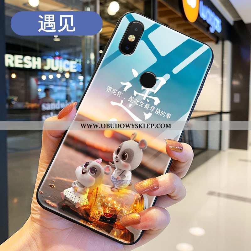 Etui Xiaomi Mi Mix 2s Kreatywne Trendy Rat, Futerał Xiaomi Mi Mix 2s Kreskówka Czerwony Netto Niebie