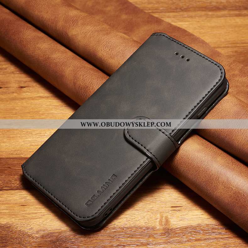 Etui Xiaomi Mi Note 10 Ochraniacz Anti-fall, Futerał Xiaomi Mi Note 10 Skórzane Mały Czarna