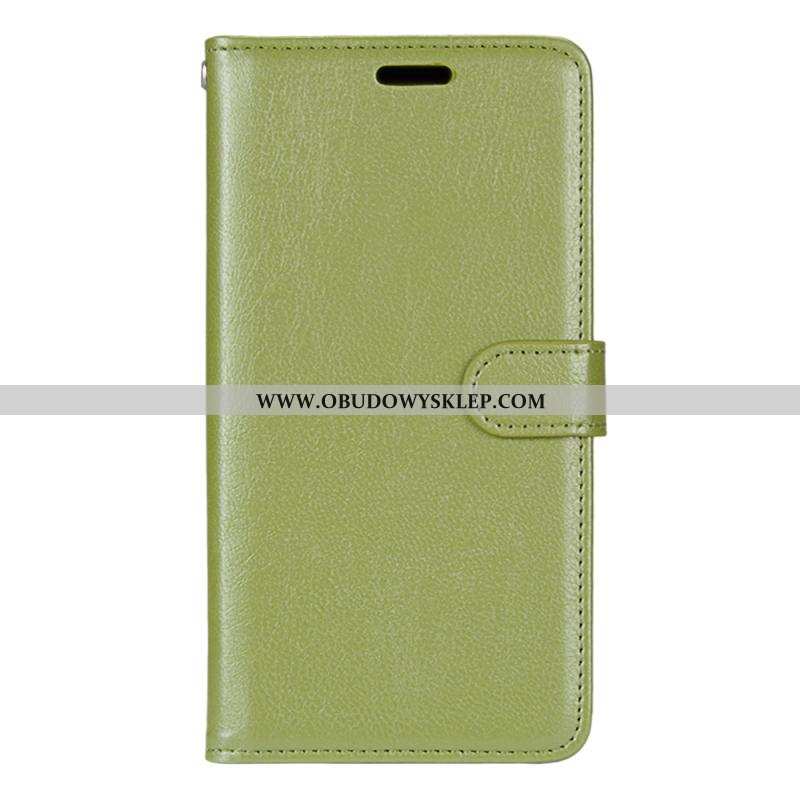 Etui Xiaomi Mi Note 10 Skórzane Zielony Anti-fall, Futerał Xiaomi Mi Note 10 Klapa Zielone