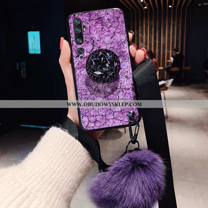 Etui Xiaomi Mi Note 10 Trendy Purpurowy Etui, Futerał Xiaomi Mi Note 10 Miękki Czerwony Netto Fiolet