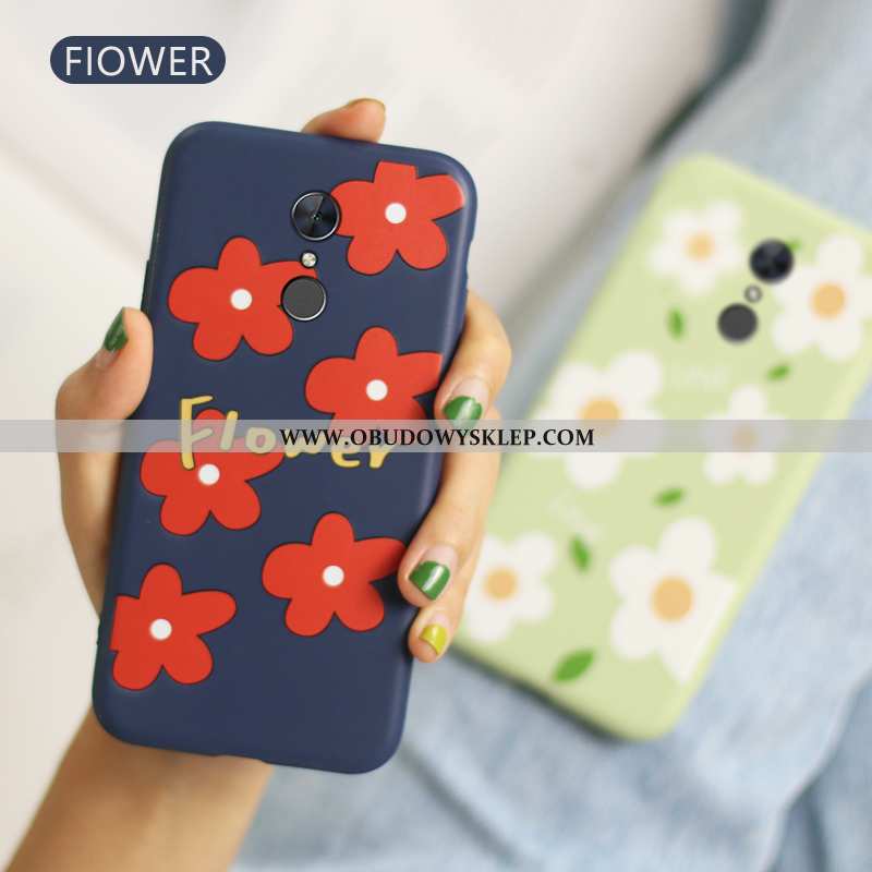 Etui Xiaomi Redmi 5 Miękki Futerał Cienkie, Xiaomi Redmi 5 Ochraniacz Trendy Granatowy