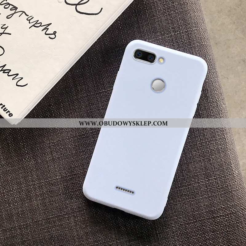 Etui Xiaomi Redmi 6 Cienkie Zakochani Różowe, Futerał Xiaomi Redmi 6 Miękki Jednolity Kolor Rozowa