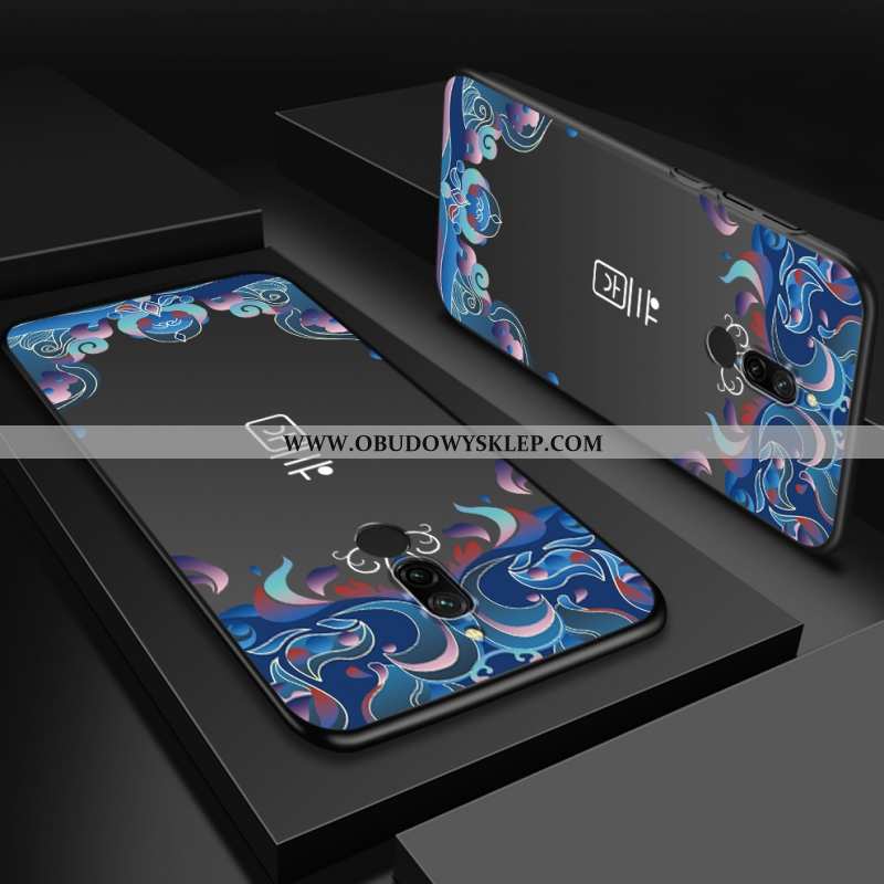 Etui Xiaomi Redmi 8 Nubuku Trudno Purpurowy, Futerał Xiaomi Redmi 8 Osobowość Czerwony Fioletowy