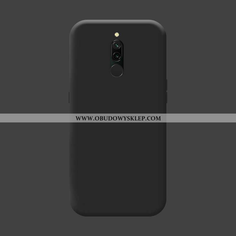 Etui Xiaomi Redmi 8 Silikonowe Szkło Hartowane Trendy, Futerał Xiaomi Redmi 8 Ochraniacz Mały Niebie