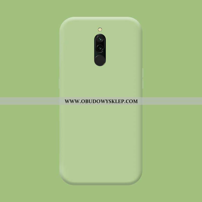 Etui Xiaomi Redmi 8 Silikonowe Szkło Hartowane Trendy, Futerał Xiaomi Redmi 8 Ochraniacz Mały Niebie