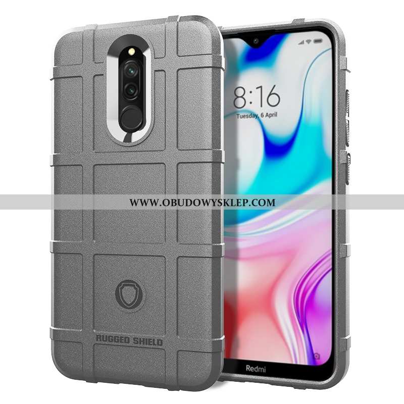 Etui Xiaomi Redmi 8 Trendy Czerwony All Inclusive, Futerał Xiaomi Redmi 8 Miękki Telefon Komórkowy Z