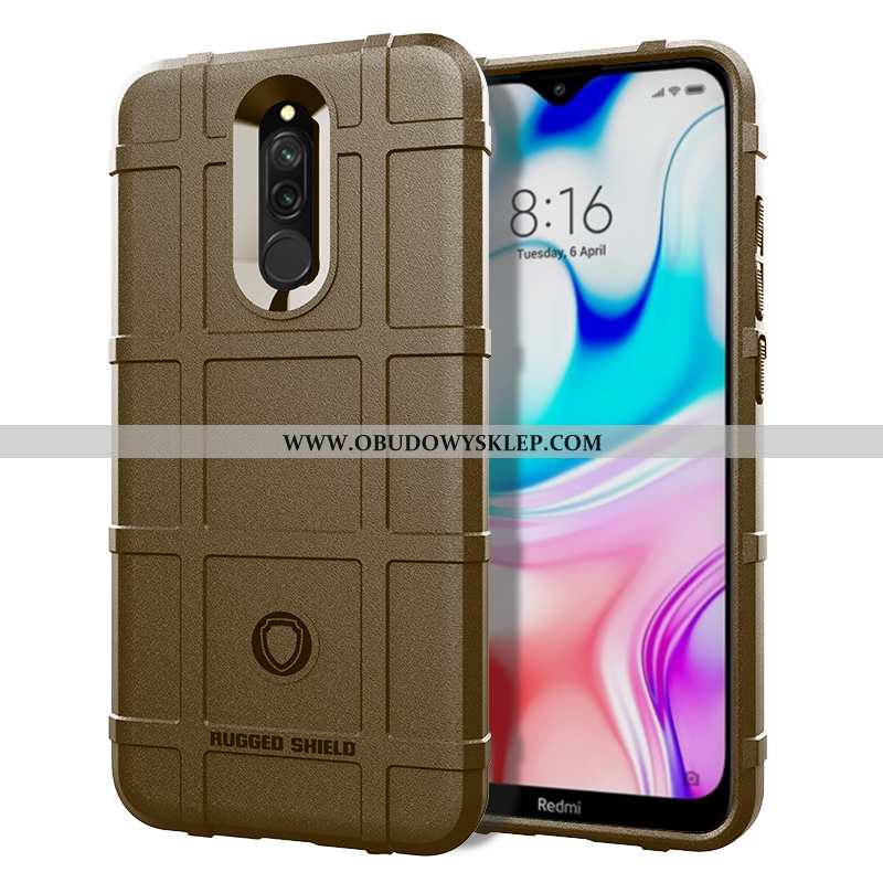 Etui Xiaomi Redmi 8 Trendy Czerwony All Inclusive, Futerał Xiaomi Redmi 8 Miękki Telefon Komórkowy Z