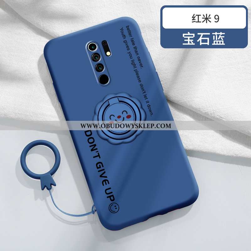 Etui Xiaomi Redmi 9 Miękki Anti-fall Kreatywne, Futerał Xiaomi Redmi 9 Silikonowe Trendy Czerwona