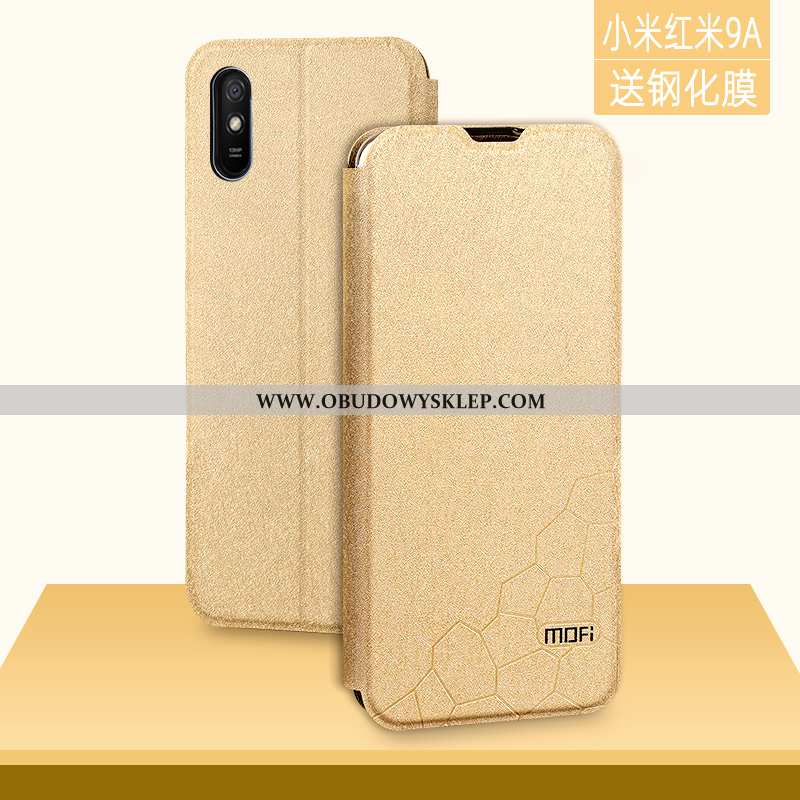 Etui Xiaomi Redmi 9a Nubuku Telefon Komórkowy Trendy, Futerał Xiaomi Redmi 9a Osobowość Mały Złote