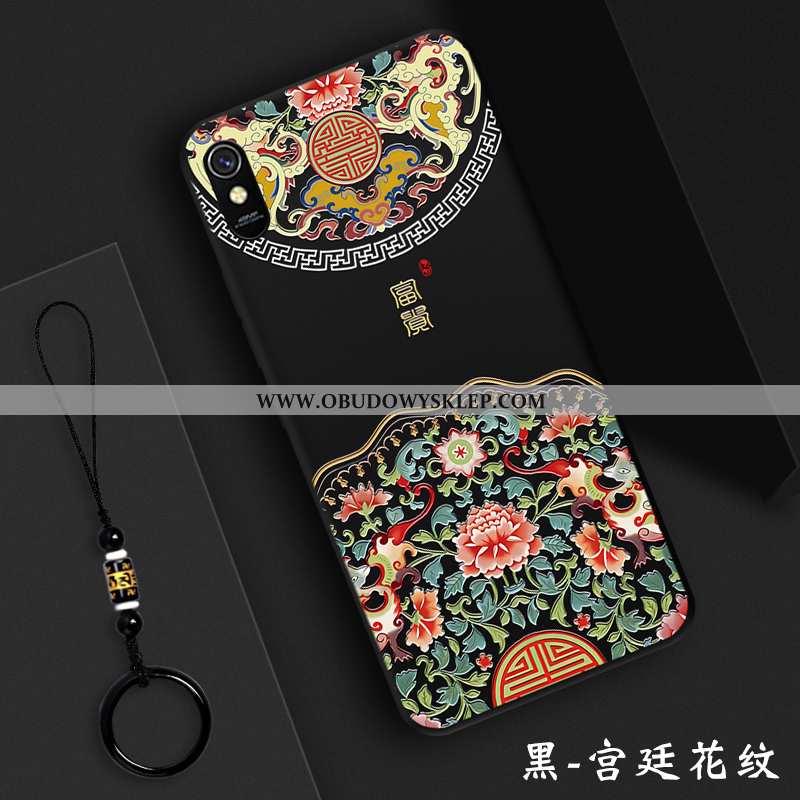 Etui Xiaomi Redmi 9a Ochraniacz Chiński Styl Etui, Futerał Xiaomi Redmi 9a Trendy Anti-fall Czerwona