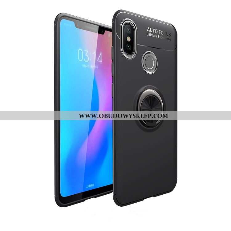 Etui Xiaomi Redmi Note 6 Pro Mały Klamra Magnetyzm, Futerał Xiaomi Redmi Note 6 Pro Czarny Czarna