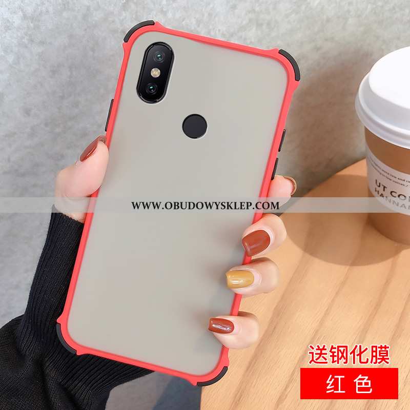 Etui Xiaomi Redmi Note 6 Pro Nubuku Czerwony All Inclusive, Futerał Xiaomi Redmi Note 6 Pro Ochrania