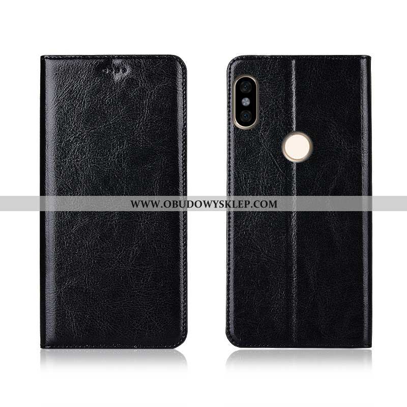 Etui Xiaomi Redmi Note 6 Pro Wzór Mały Prawdziwa Skóra, Futerał Xiaomi Redmi Note 6 Pro Miękki Klapa