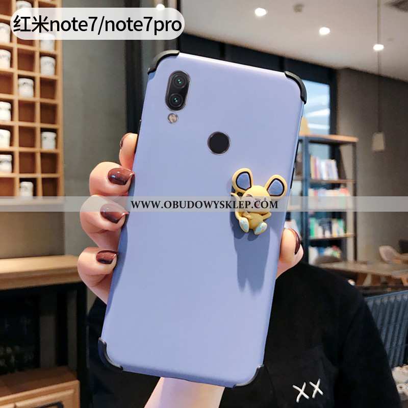 Etui Xiaomi Redmi Note 7 Kreskówka Rat Czerwony Netto, Futerał Xiaomi Redmi Note 7 Super Zakochani N