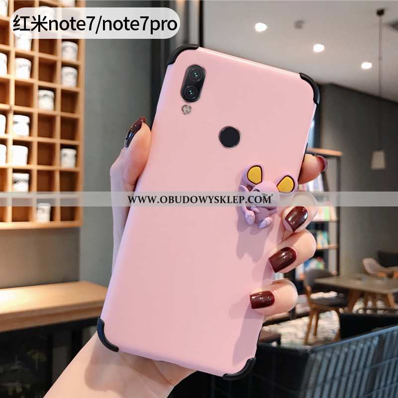 Etui Xiaomi Redmi Note 7 Kreskówka Rat Czerwony Netto, Futerał Xiaomi Redmi Note 7 Super Zakochani N