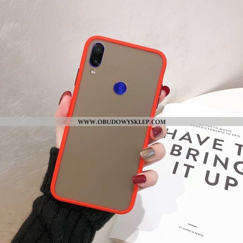 Etui Xiaomi Redmi Note 7 Ochraniacz Miękki, Futerał Xiaomi Redmi Note 7 Nubuku All Inclusive Czerwon