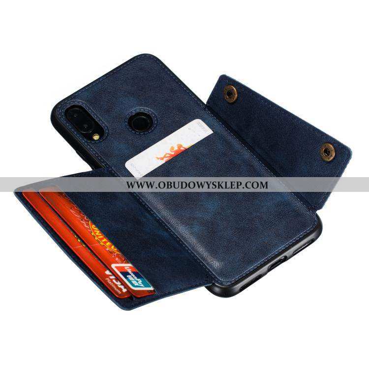 Etui Xiaomi Redmi Note 7 Silikonowe Futerał Karta, Xiaomi Redmi Note 7 Ochraniacz Czerwony Czarna