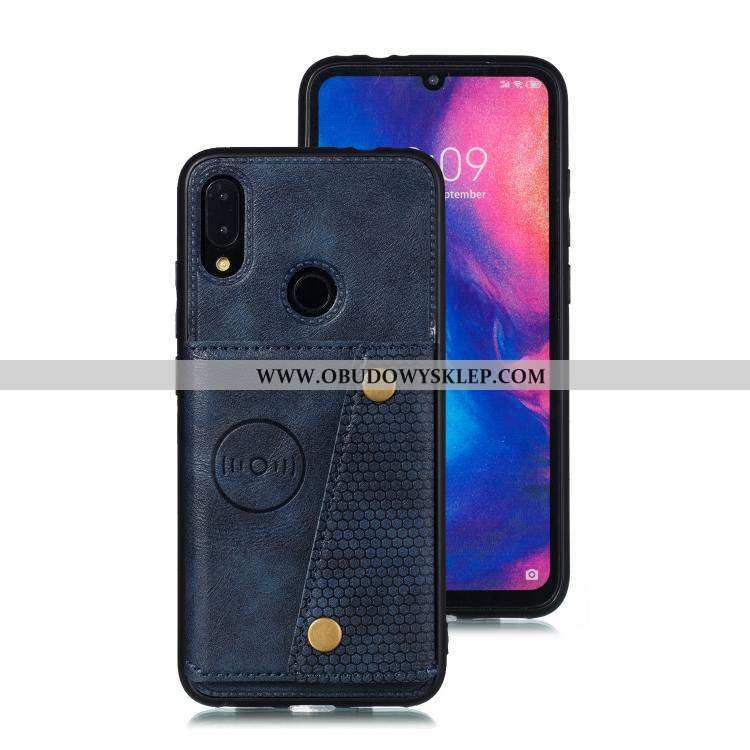 Etui Xiaomi Redmi Note 7 Silikonowe Futerał Karta, Xiaomi Redmi Note 7 Ochraniacz Czerwony Czarna