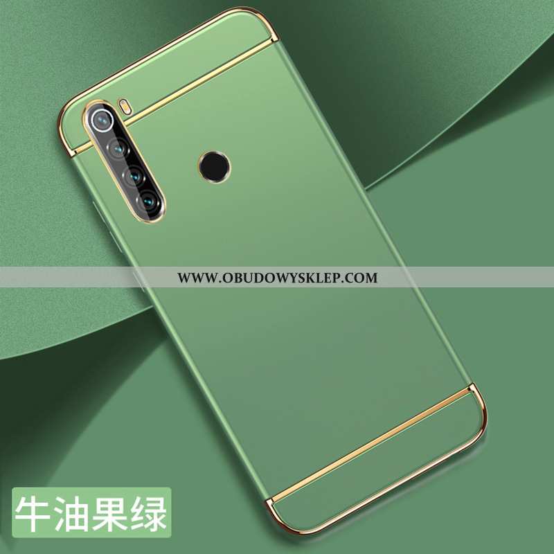 Etui Xiaomi Redmi Note 8t Cienkie Zielony Czerwony, Futerał Xiaomi Redmi Note 8t Ochraniacz Nubuku Z