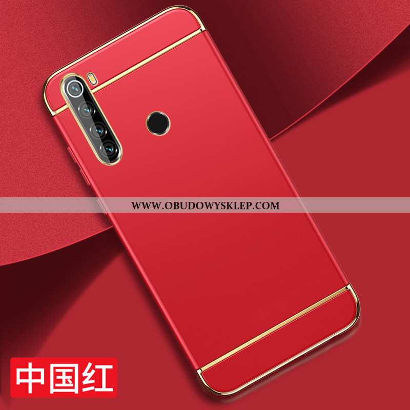 Etui Xiaomi Redmi Note 8t Cienkie Zielony Czerwony, Futerał Xiaomi Redmi Note 8t Ochraniacz Nubuku Z