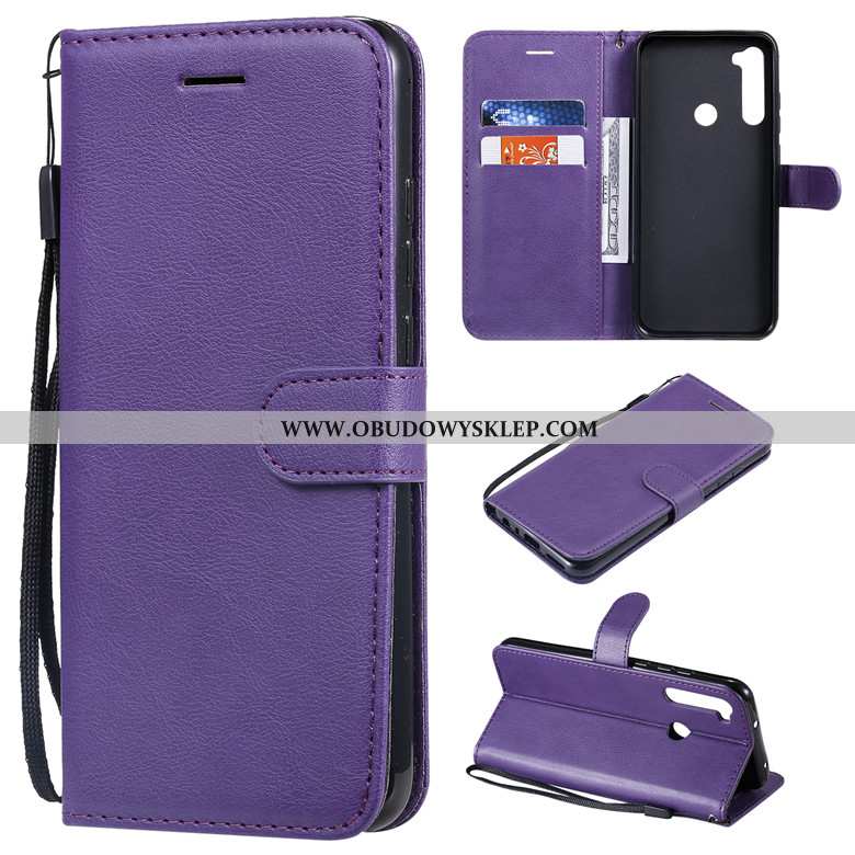 Etui Xiaomi Redmi Note 8t Ochraniacz Czerwony Pokrowce, Futerał Xiaomi Redmi Note 8t Skórzane Purpur