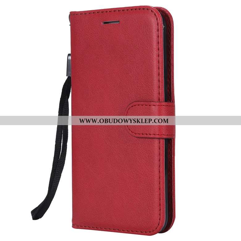 Etui Xiaomi Redmi Note 8t Ochraniacz Czerwony Pokrowce, Futerał Xiaomi Redmi Note 8t Skórzane Purpur