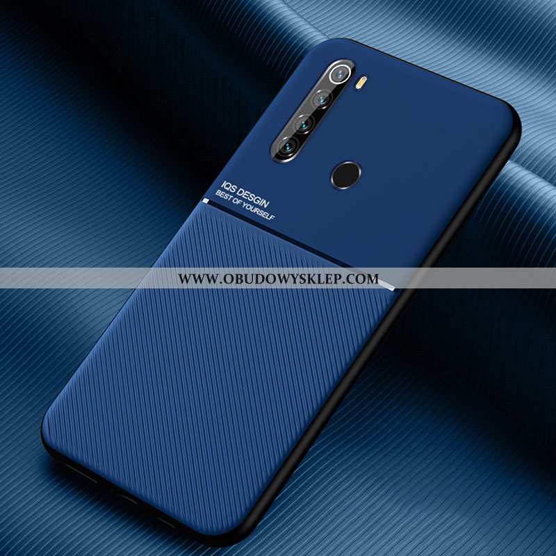 Etui Xiaomi Redmi Note 8t Skórzane Silikonowe Czerwony Netto, Futerał Xiaomi Redmi Note 8t Wzór Tele