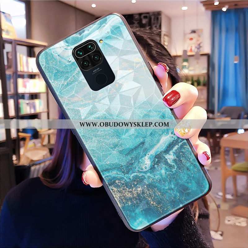 Etui Xiaomi Redmi Note 9 Wzór Futerał Czerwony, Xiaomi Redmi Note 9 Trendy Kształt Diamentu Rozowa