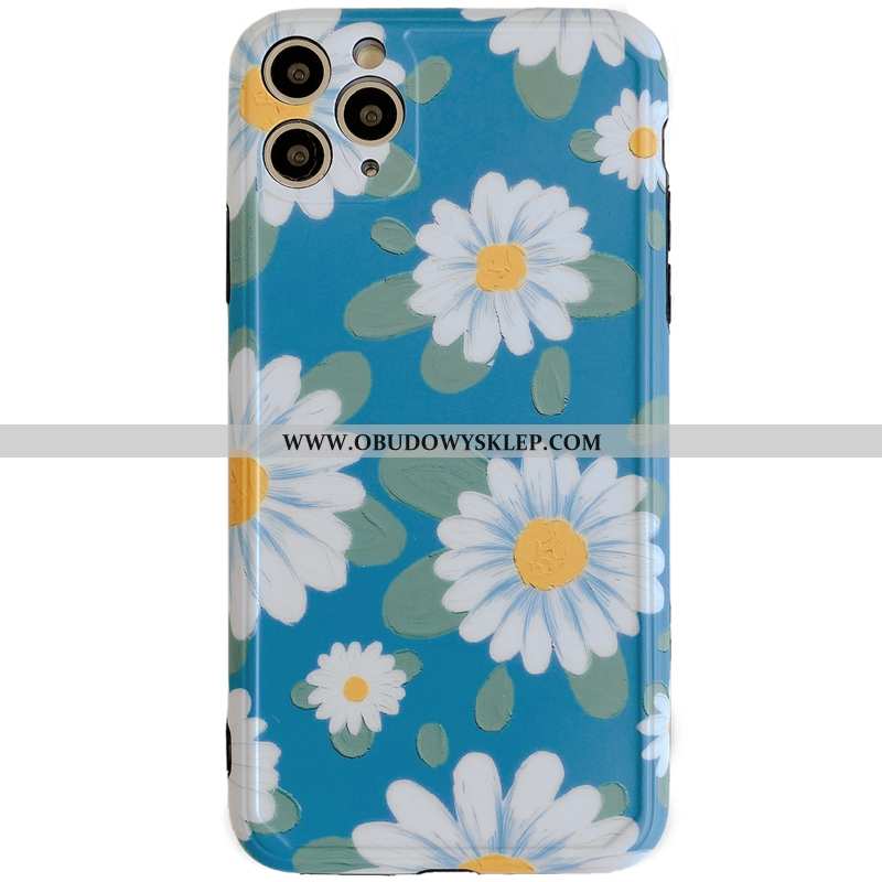 Etui iPhone 11 Pro Max Kreatywne Kwiaty Osobowość, Futerał iPhone 11 Pro Max Miękki Ochraniacz Fiole