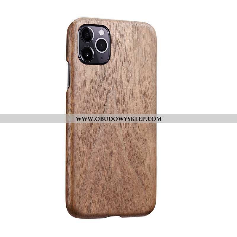 Etui iPhone 11 Pro Ochraniacz Super Cienkie, Futerał iPhone 11 Pro Drewniany Czarna