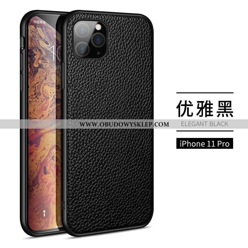 Etui iPhone 11 Pro Trendy Telefon Komórkowy Futerał, Futerał iPhone 11 Pro Ochraniacz Skórzane Czerw