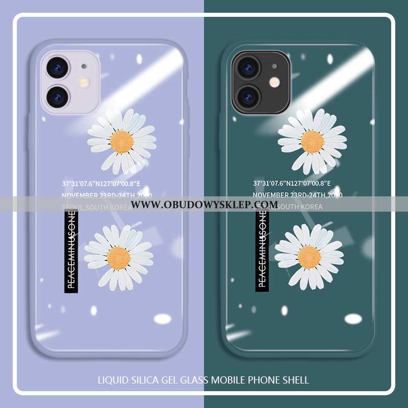 Etui iPhone 11 Trendy Proste Etui, Futerał iPhone 11 Miękki Szkło Hartowane Fioletowy