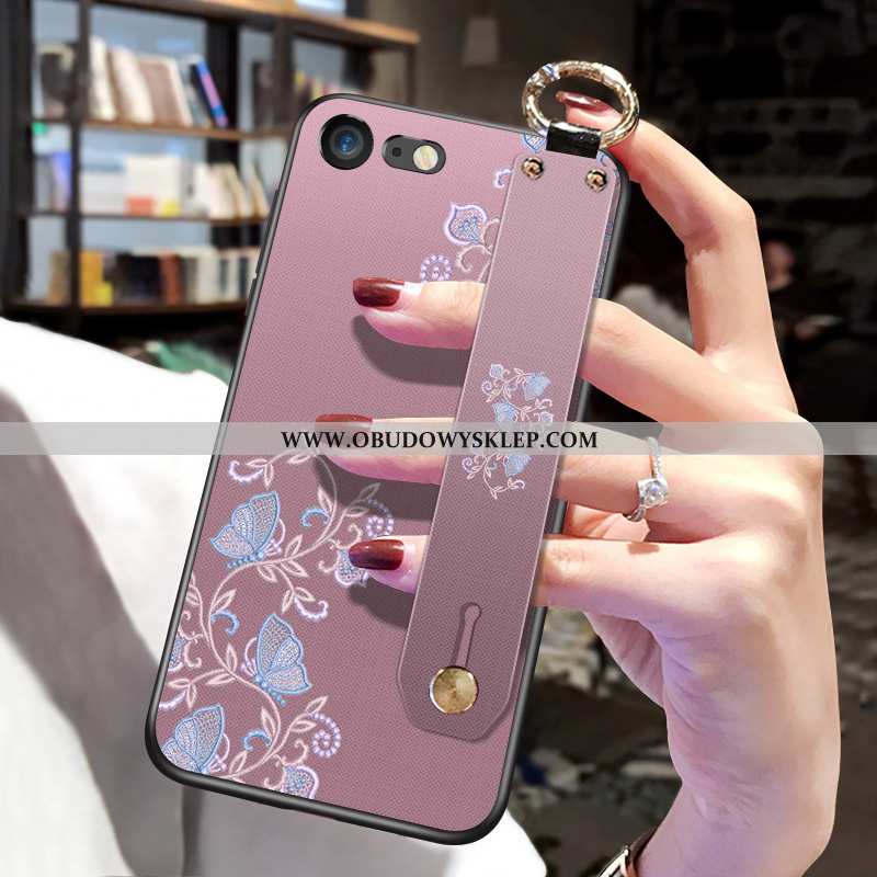 Etui iPhone 7 Silikonowe Chiński Styl All Inclusive, Futerał iPhone 7 Purpurowy Fioletowy