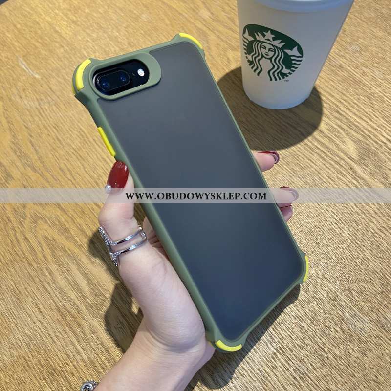 Etui iPhone 8 Plus Silikonowe Czerwony Proste, Futerał iPhone 8 Plus Nubuku Anti-fall Czerwona