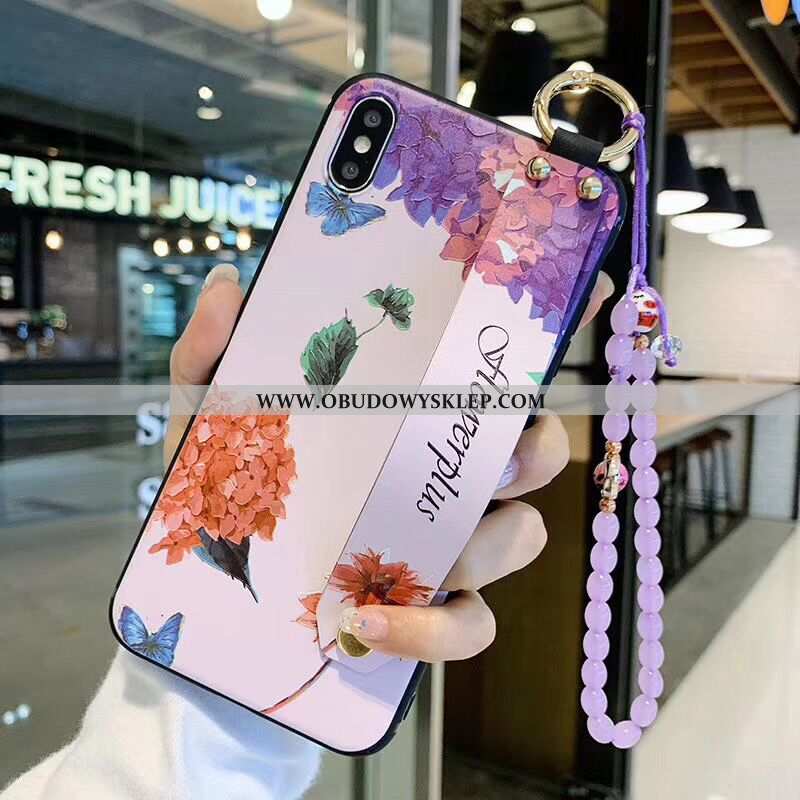 Etui iPhone X Ochraniacz Futerał Etui, iPhone X Vintage Sztuka Fioletowy