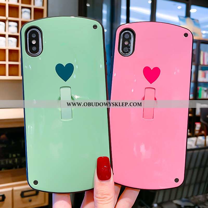 Etui iPhone X Trendy Wspornik Telefon Komórkowy, Futerał iPhone X Moda Anti-fall Rozowa