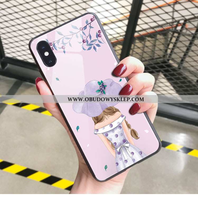 Etui iPhone Xs Max Moda Czerwony Netto Telefon Komórkowy, Futerał iPhone Xs Max Osobowość Super Rozo