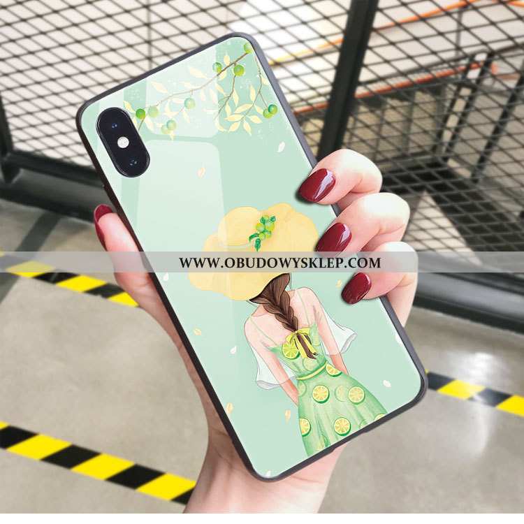 Etui iPhone Xs Max Moda Czerwony Netto Telefon Komórkowy, Futerał iPhone Xs Max Osobowość Super Rozo