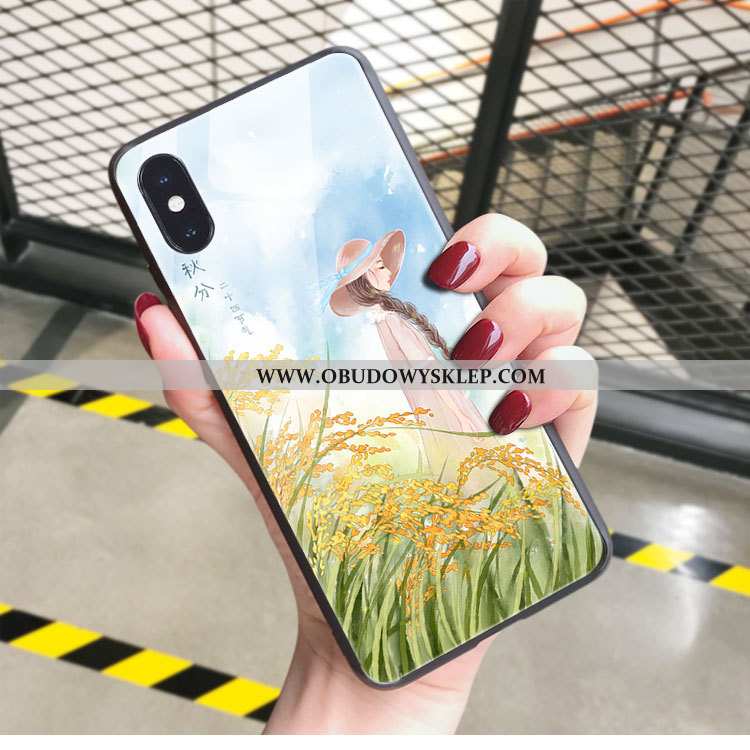 Etui iPhone Xs Max Moda Czerwony Netto Telefon Komórkowy, Futerał iPhone Xs Max Osobowość Super Rozo