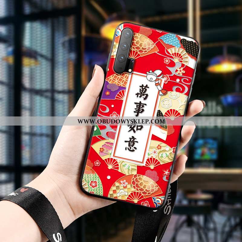 Futerał Honor 20 Pro Relief Etui Telefon Komórkowy, Pokrowce Honor 20 Pro Trendy Anti-fall Czerwona