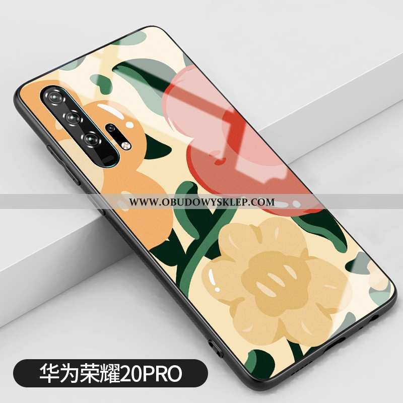 Futerał Honor 20 Pro Trendy Etui Telefon Komórkowy, Pokrowce Honor 20 Pro Silikonowe Lustro Żółta