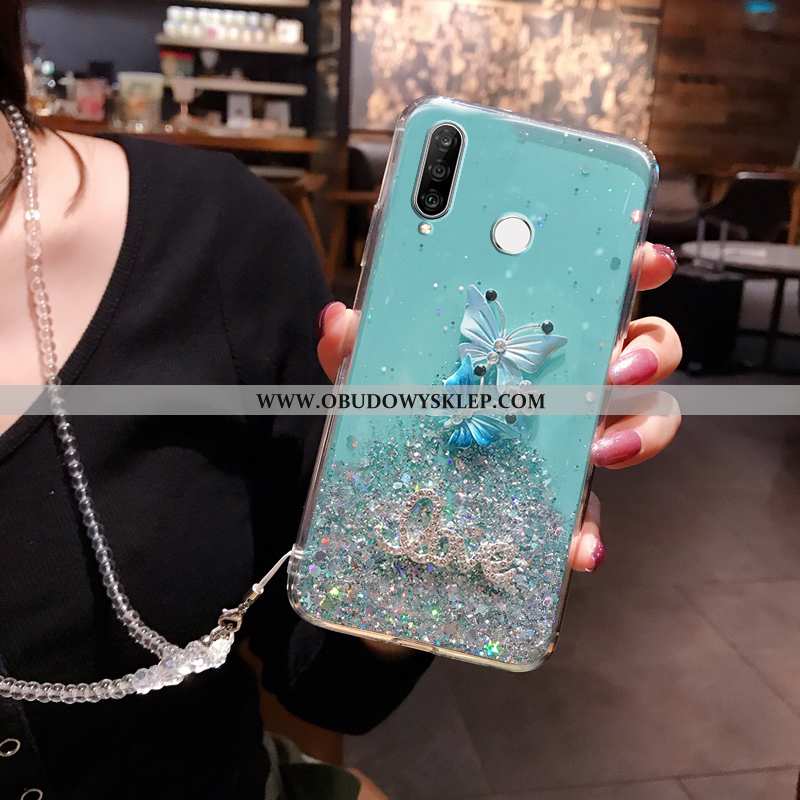 Futerał Huawei P30 Lite Moda Proszek, Pokrowce Huawei P30 Lite Osobowość Telefon Komórkowy Niebieska