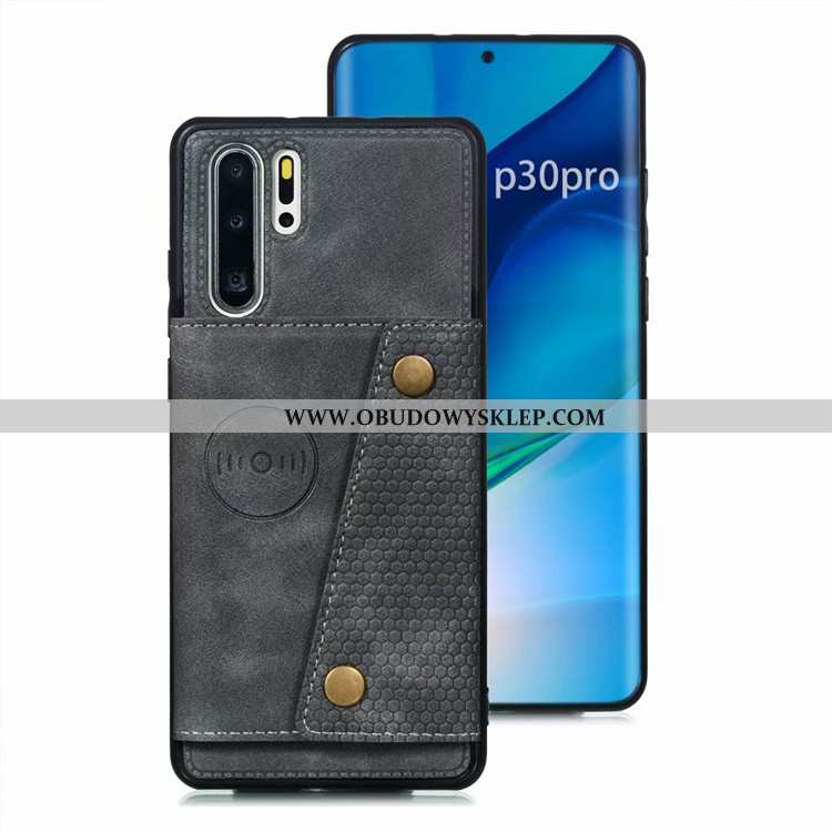 Futerał Huawei P30 Pro Ochraniacz Anti-fall Szary, Pokrowce Huawei P30 Pro Skórzane Etui Telefon Kom