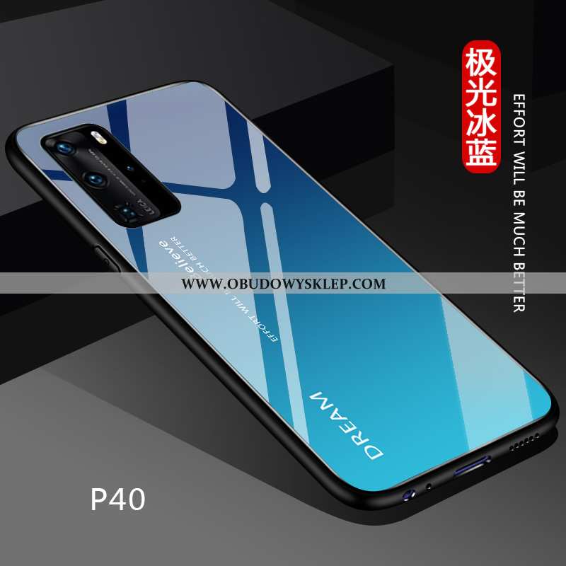 Futerał Huawei P40 Trendy Czerwony Netto Cienkie, Pokrowce Huawei P40 Super Proste Czarna